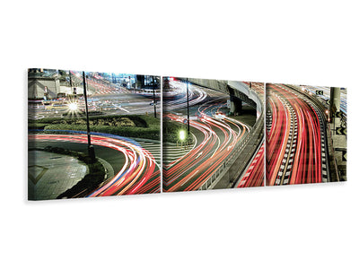 panoramic-3-piece-canvas-print-chaotic-traffic