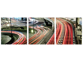 panoramic-3-piece-canvas-print-chaotic-traffic