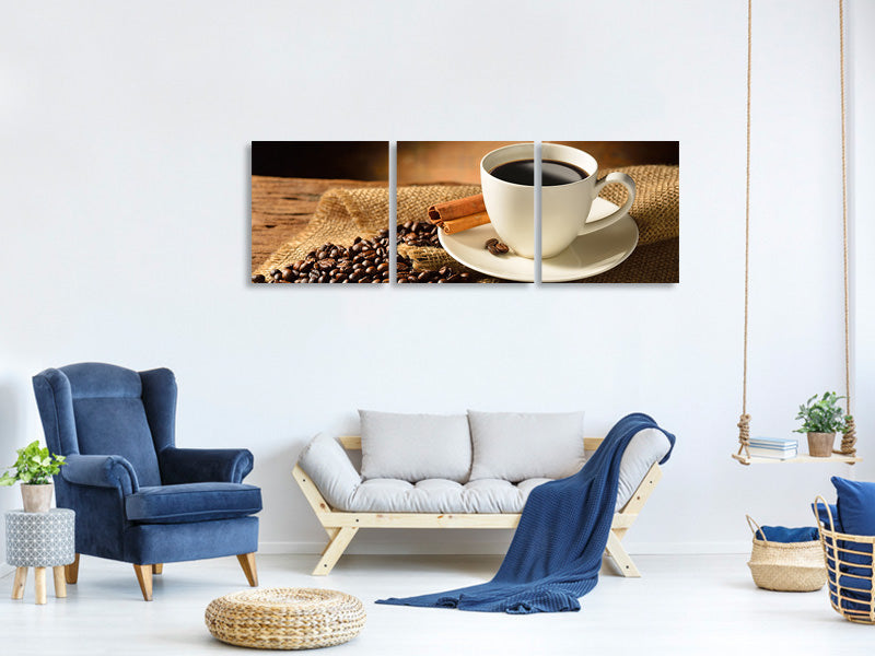panoramic-3-piece-canvas-print-coffee-break-ii