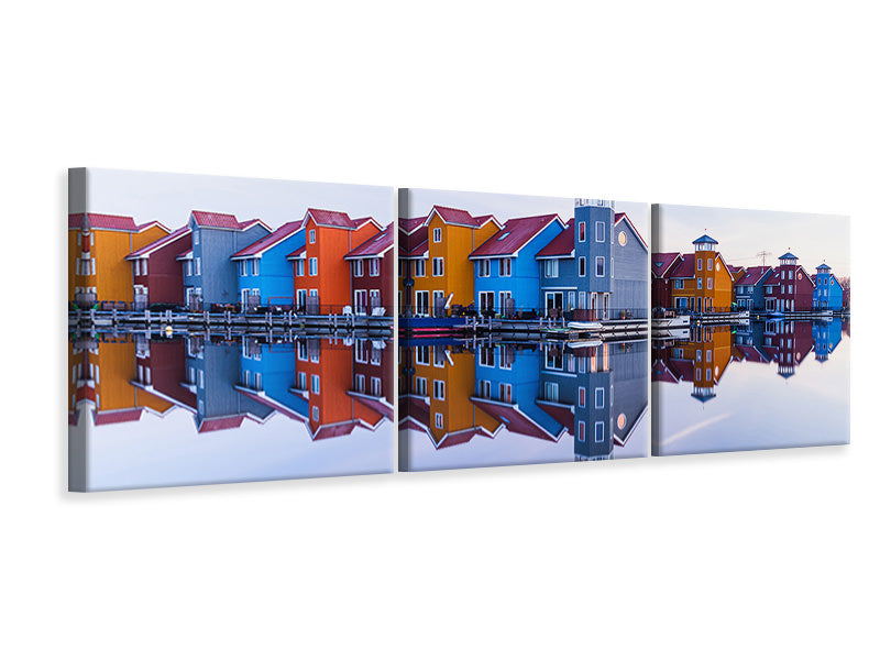 panoramic-3-piece-canvas-print-colored-homes