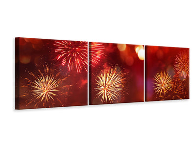 panoramic-3-piece-canvas-print-colorful-fireworks