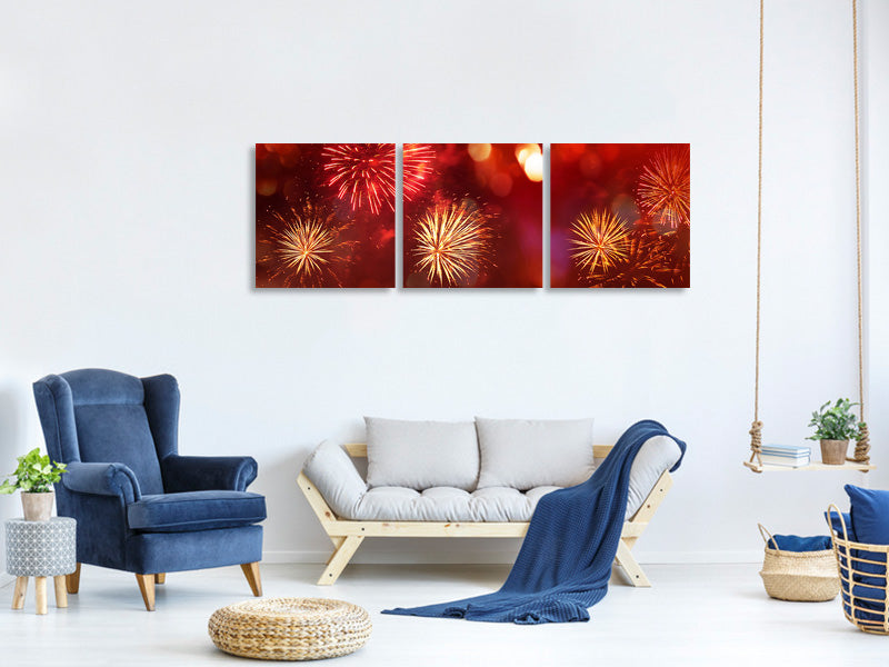 panoramic-3-piece-canvas-print-colorful-fireworks