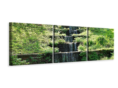 panoramic-3-piece-canvas-print-design-waterfall