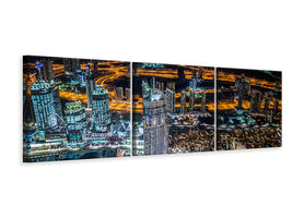 panoramic-3-piece-canvas-print-dubai-night