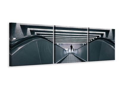 panoramic-3-piece-canvas-print-escalator-downhill