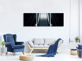 panoramic-3-piece-canvas-print-escalator-in-the-dark