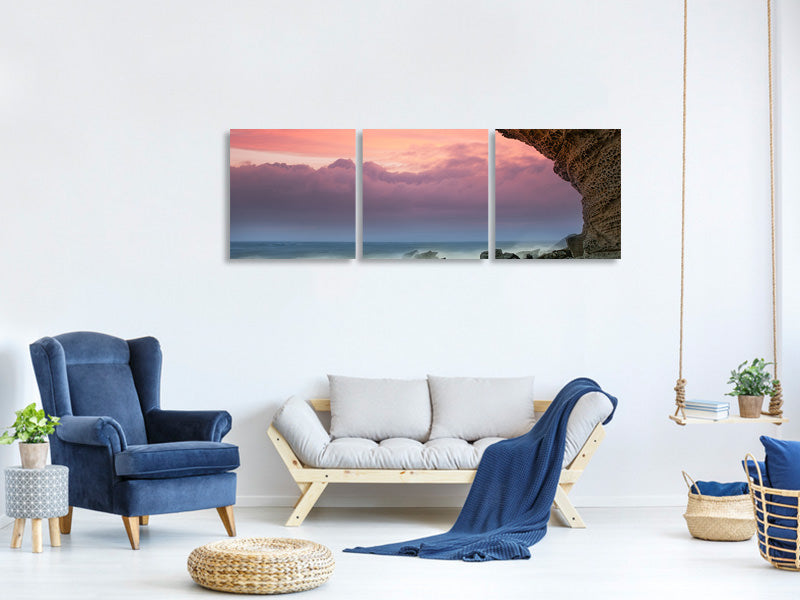 panoramic-3-piece-canvas-print-natural-beauty-sea