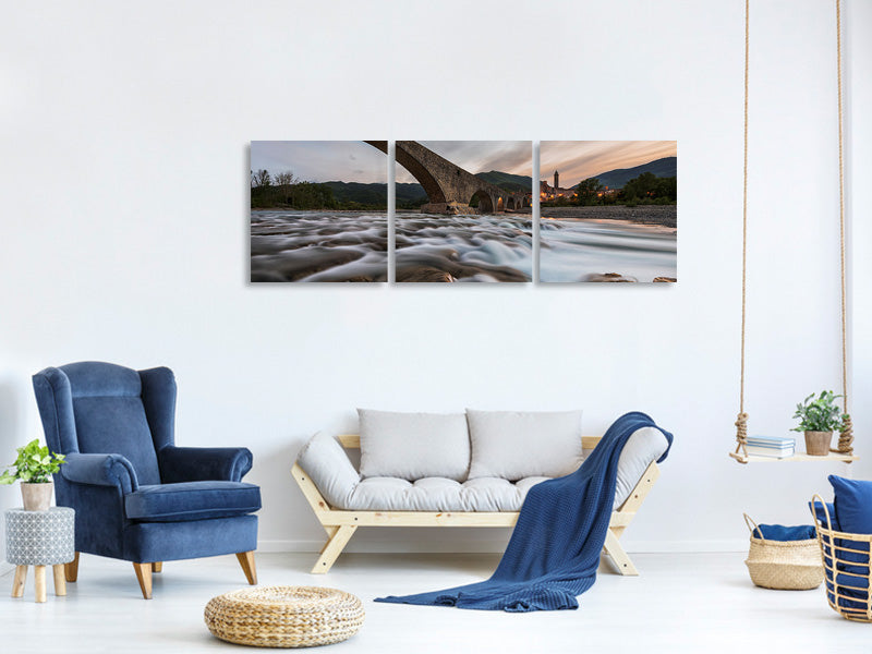 panoramic-3-piece-canvas-print-old-bridge