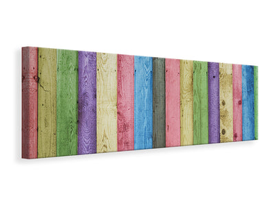 panoramic-canvas-print-colorful-wood