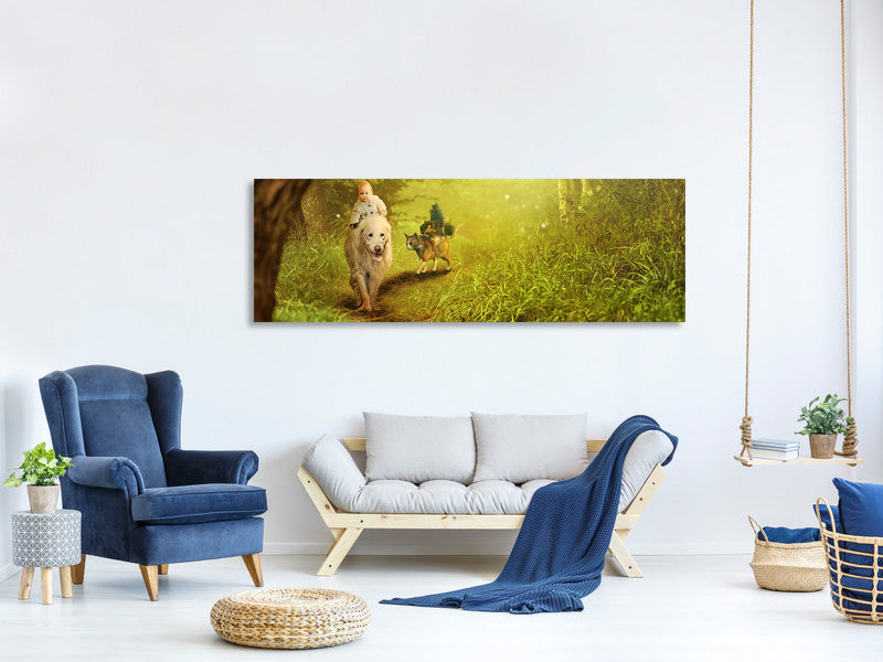 panoramic-canvas-print-forest-excursion