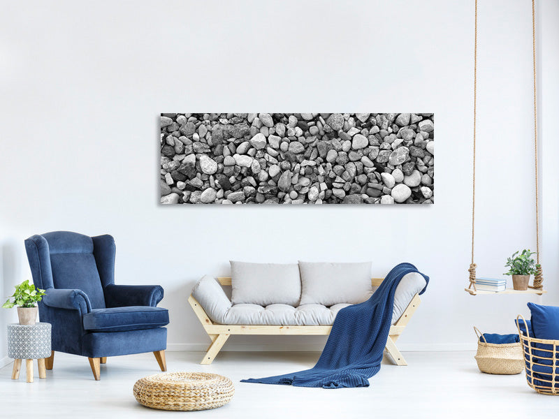 panoramic-canvas-print-pebble-wall