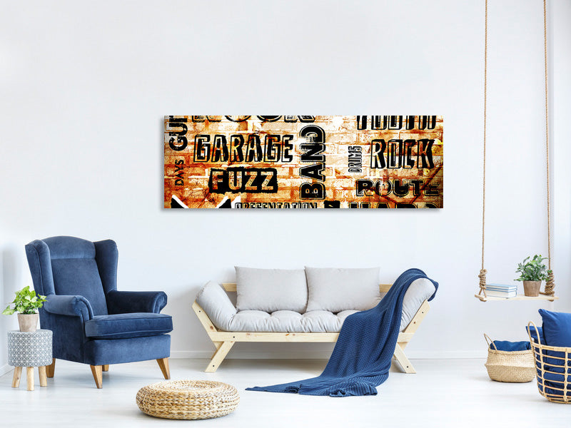 panoramic-canvas-print-rock-in-grunge-style