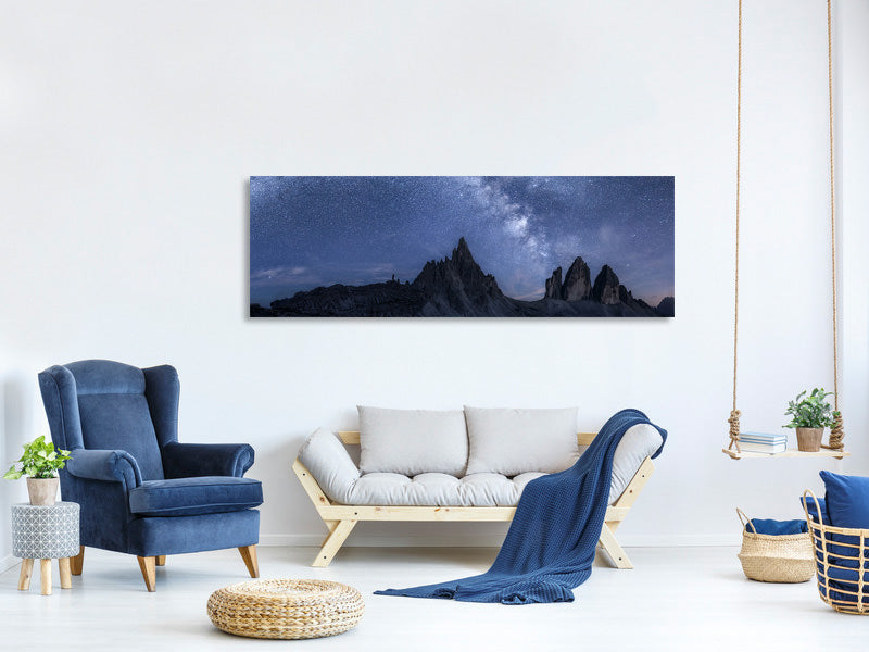 panoramic-canvas-print-stars-in-the-dolomites