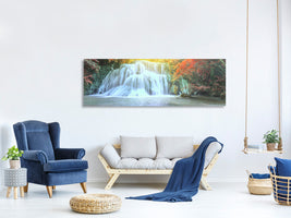 panoramic-canvas-print-waterfall-in-light